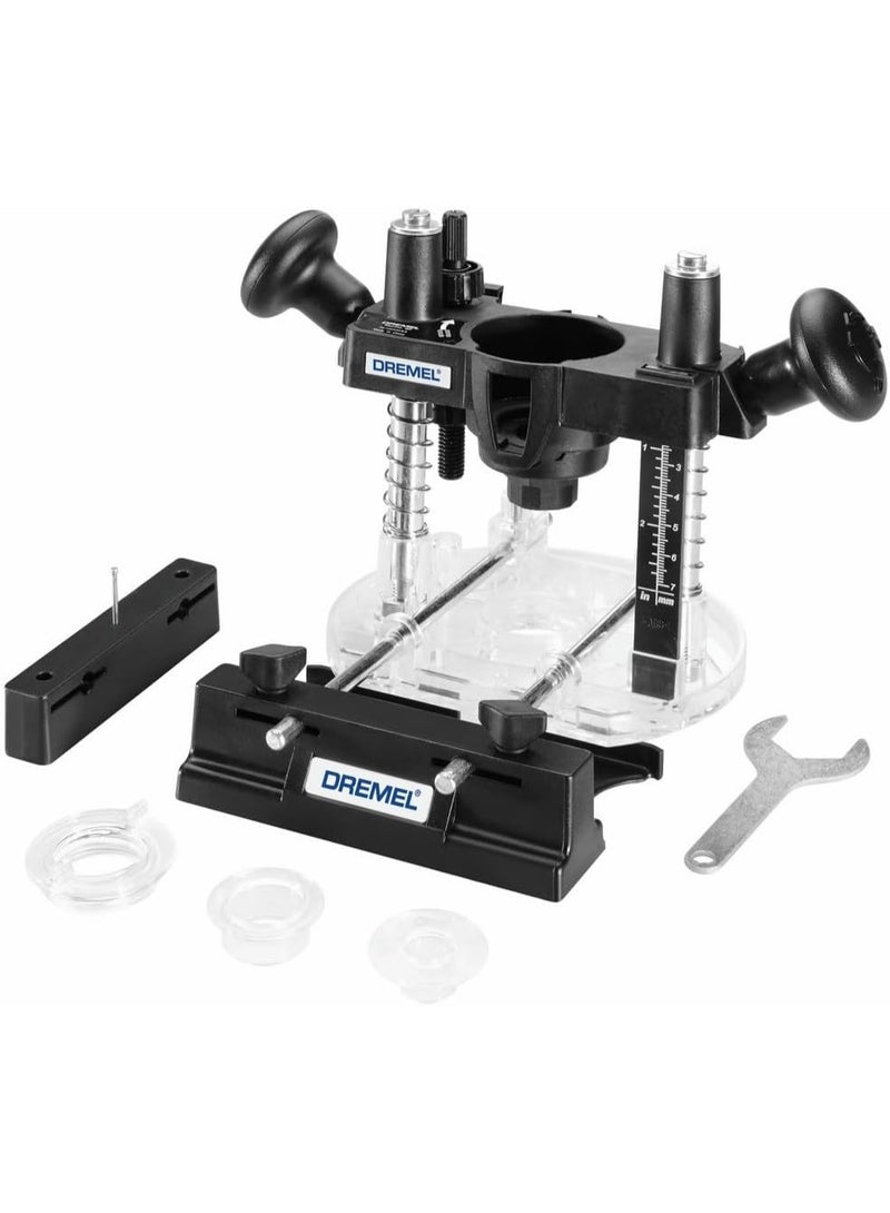 DREMEL ملحق جهاز التوجيه الدوار، مدمج وخفيف الوزن لمشاريع التوجيه الخفيفة، مثالي للأعمال الخشبية وأعمال الإدخال - Image 1