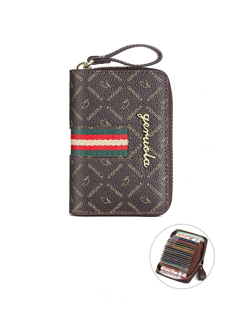 Zipper Wallet with Button,Slim Minimalist Wallet for Credit Card,Bank Cards and Various Small Cards  - Image 2
