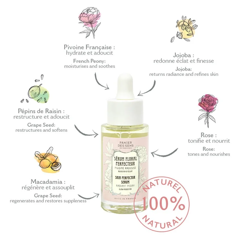 PANIER DES SENS Perfecting Floral Serum - Hydration & Radiance