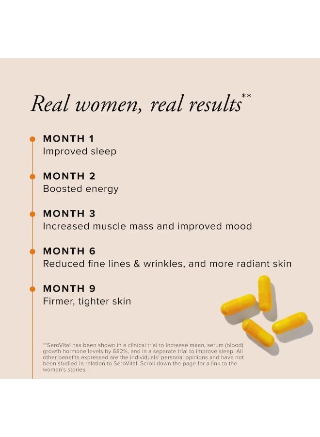 serovital Renewal Complex, Serovital for Women - Renewal Supplements for Women - Female Critical Peptide Support - Revitalizer for Women, 120 Capsules (Pack of 1) - Image 3
