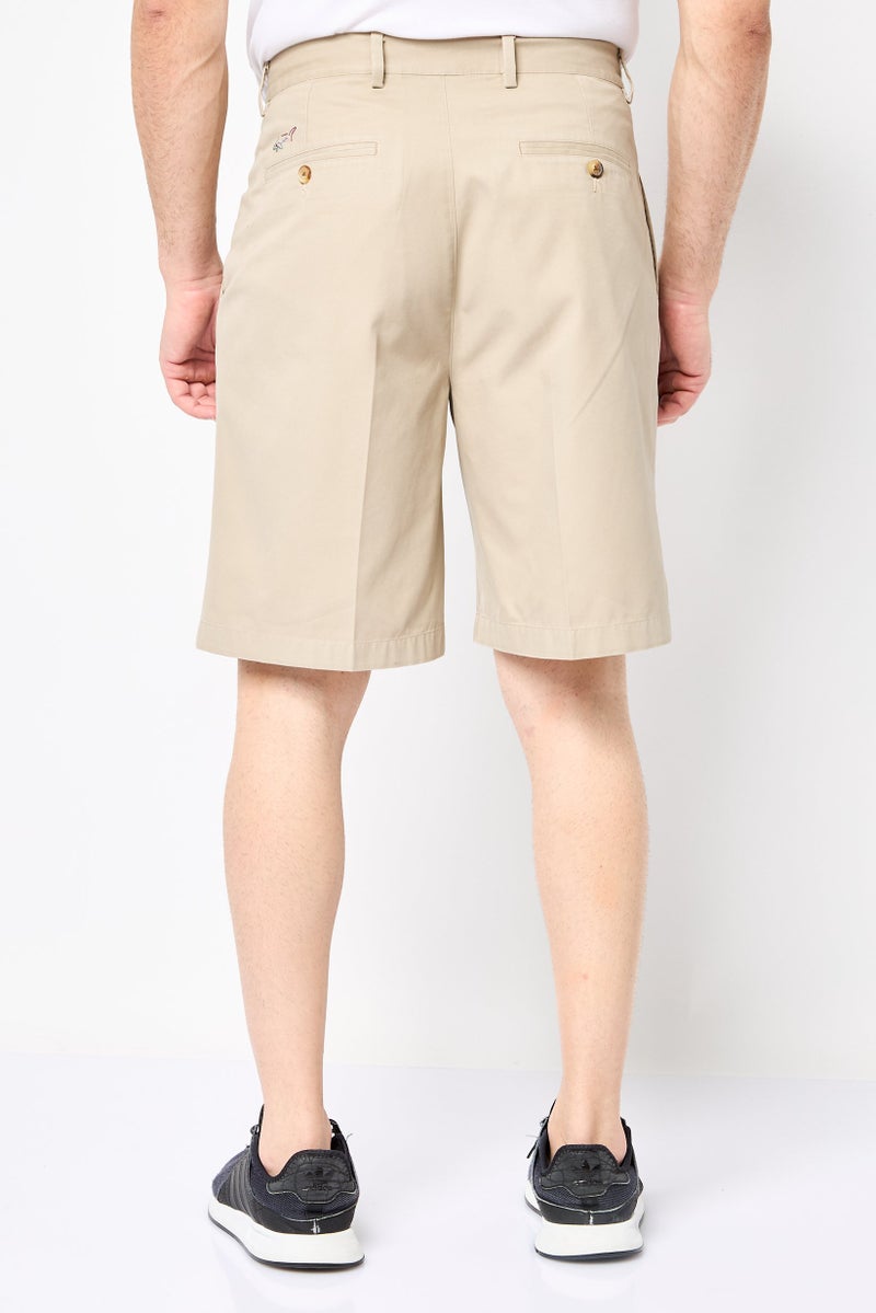Greg Norman Men Sportswear Fit Golf Shorts, Dark Beige  - Image 4