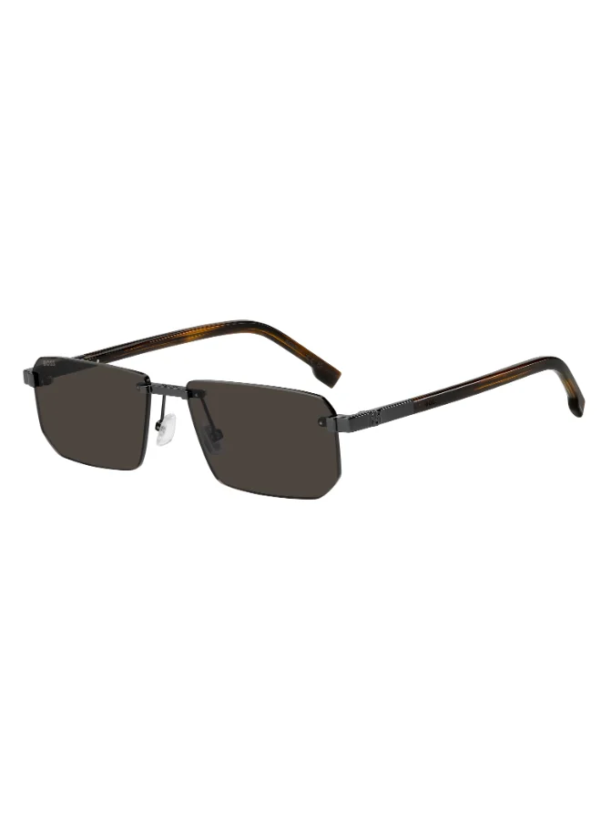 هوجو بوس HUGO BOSS BOSS 1918/S Sunglasses Black Rectangular