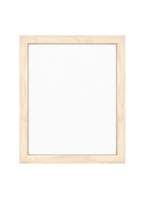 MCS Floating Frame with Canvas Included  Art Frames for Canvas Paintings with Adhesive Fasteners and Hanging Hardware  Natural Woodgrain  8 x 10 Inch