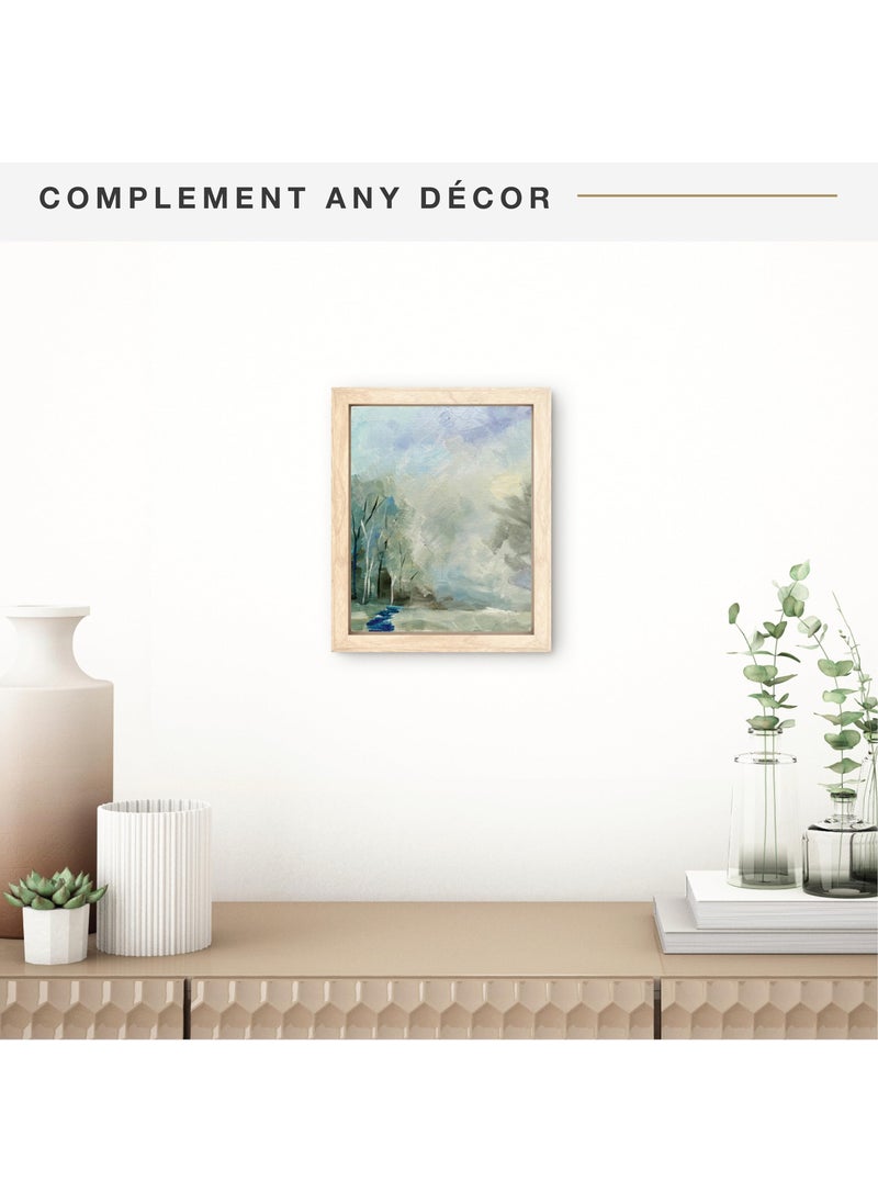 MCS MCS Floating Frame with Canvas Included  Art Frames for Canvas Paintings with Adhesive Fasteners and Hanging Hardware  Natural Woodgrain  8 x 10 Inch  - Image 2