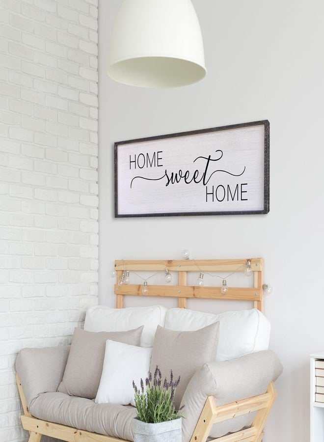 Surfapans Home Sweet Home Sign 32”X12”Above Couch Sign Living Room Signs Home Sweet Home Wood Sign Family Room Signs Mothers Day Gift (Black) - Image 4