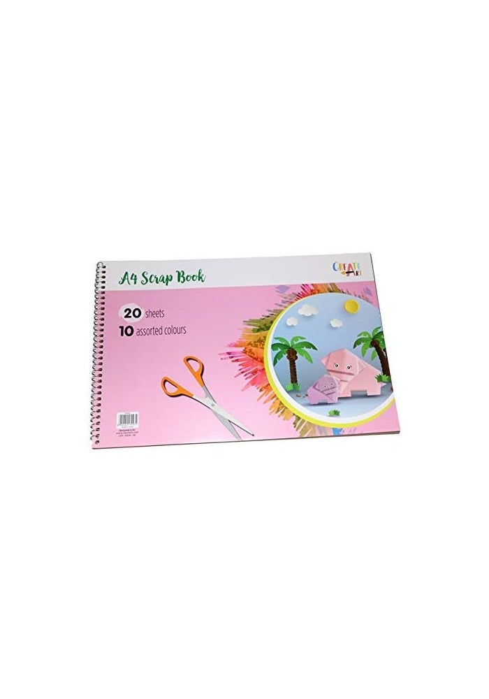 Create Art Design A4 Scrap Book with 20 Sheets - Image 1