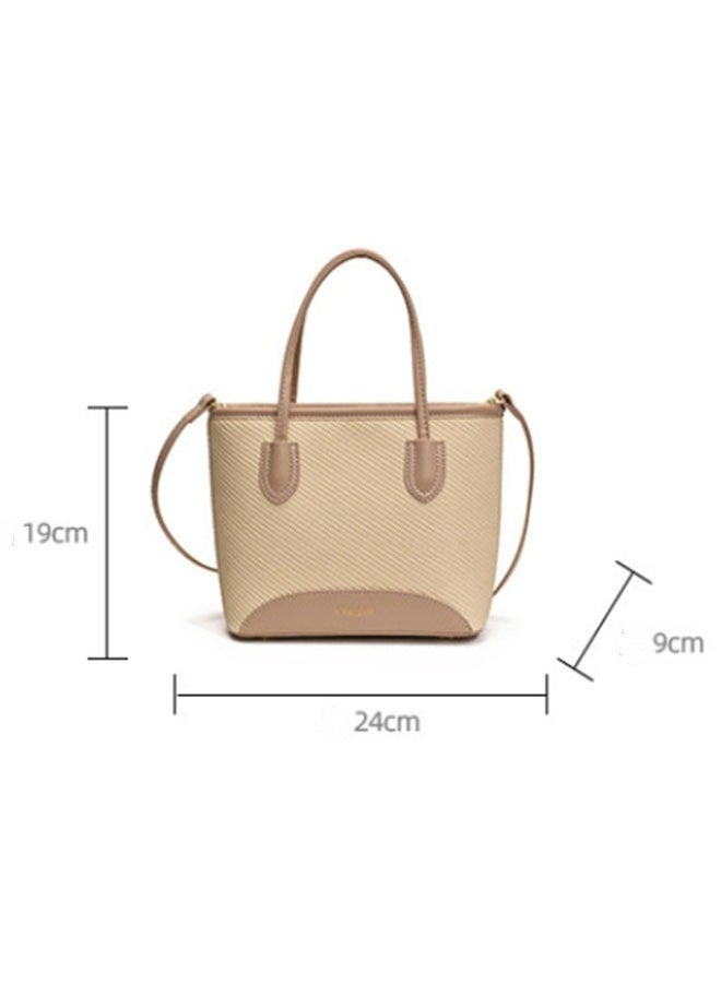 JCB CHIC حقيبة كتف جلدية من جلد البولي يوريثان متعدد الاستخدامات للسيدات، حقيبة كتف مائلة متقاطعة منفردة ذات سعة كبيرة أنيقة (568 أسود بني) - Image 2