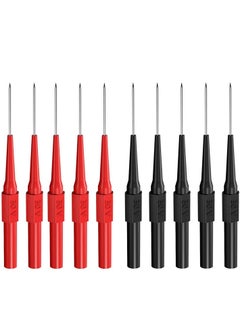 Generic 10 Pack Automotive Diagnostic Test Probes with 4mm Banana Plug, Red and Black Needle Leads for Auto Repair  - Image 1