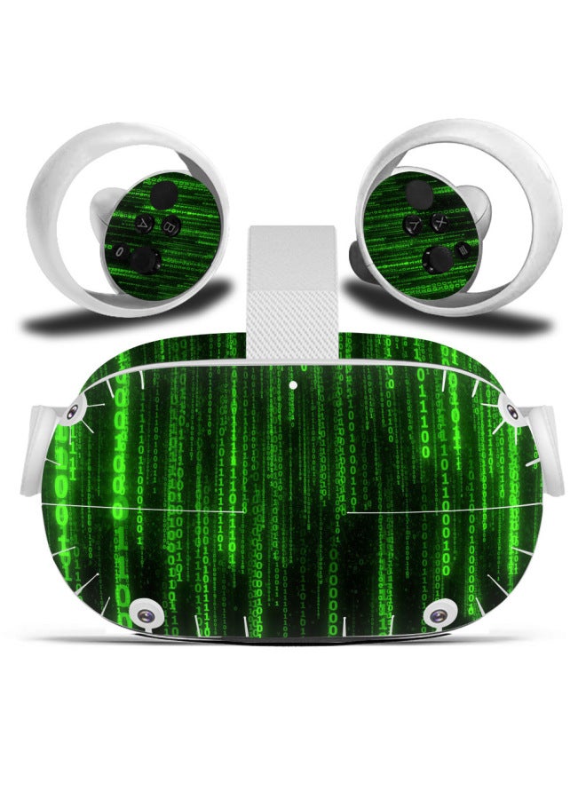 ملصقات الجيل Oculus Quest2 VR Head الكل في واحد غطاء المقبض ملصقات نظارات البخار طبقة PVC-اللون: 0001 - Image 1