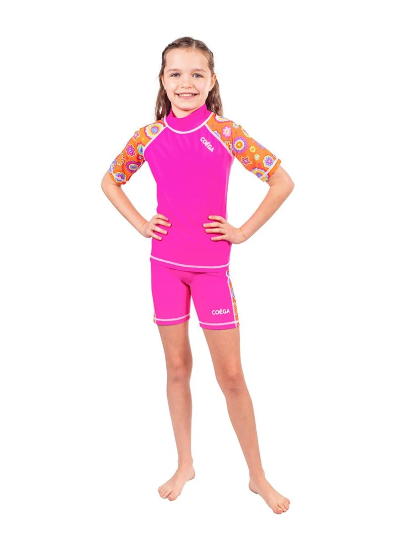 COEGA SUNWEAR COEGA Kids Girls Two Piece Suit - Pink Orange Groovy