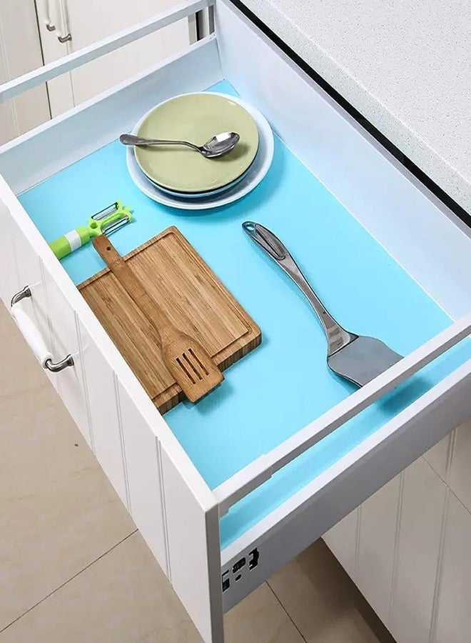 Matiko Shelf Liner Non Slip Cabinet Liners Non Slip Waterproof,Food-Grade EVA Material -45 X 30 CM - Kitchen Liners for Cabinets and Drawers,Kitchen Cabinet Liners for Shelves and Bathroom (Sky) - Image 4