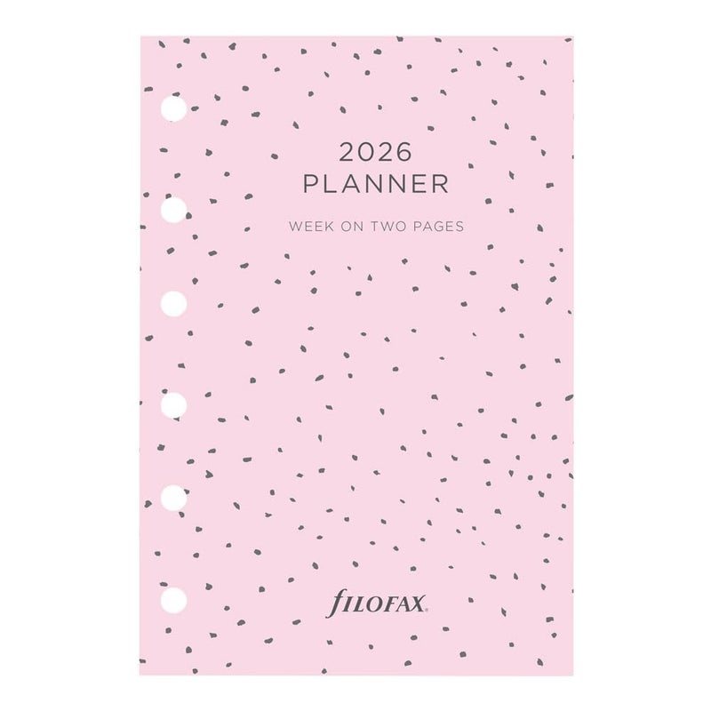Filofax Calendar Diary Refill Pocket Size WeektoView Confetti Minimal Diary Pack Multilingual Five Languages 2026 C6829126 - Image 2