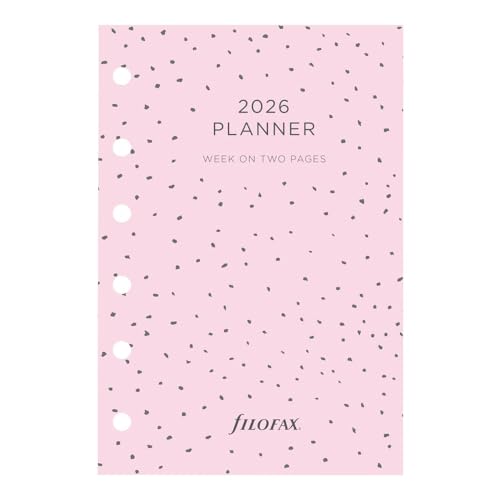Filofax Calendar Diary Refill Pocket Size WeektoView Confetti Minimal Diary Pack Multilingual Five Languages 2026 C6829126 - Image 1