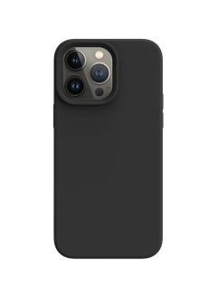 AKSESORY iPhone 14 Pro Max Black Silicone Case 6.7 inch – Shockproof Slim Fit Cover | Soft Touch, Anti-Scratch, Durable Protective Phone Case for Apple iPhone 14 Pro Max 