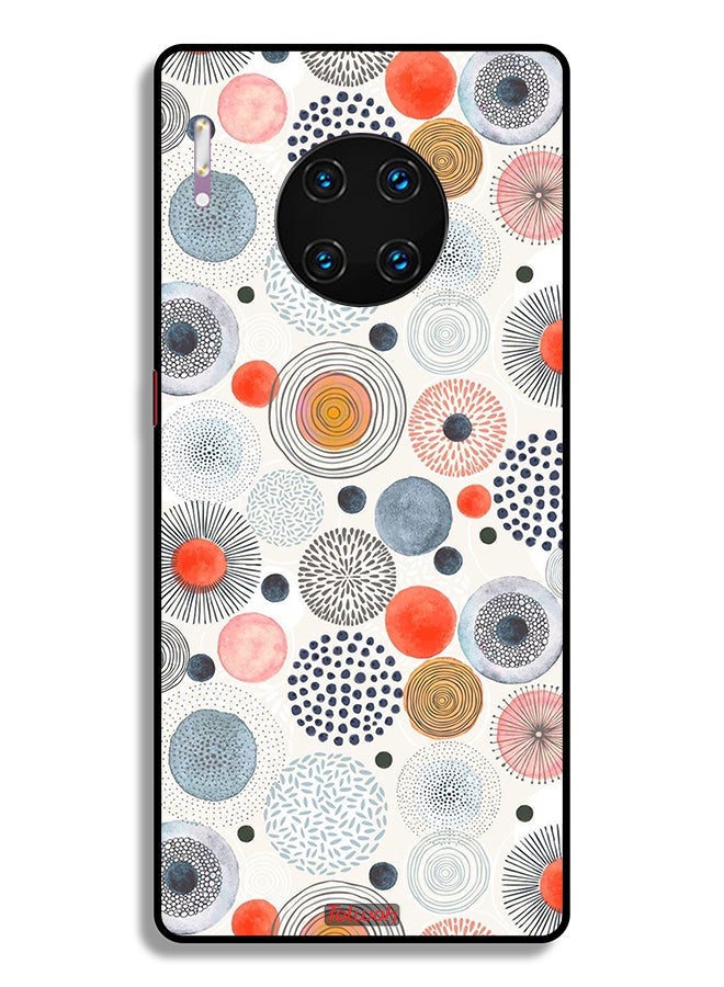 Tolwak Huawei Mate 30 Pro 5G Protective Case Cover Cotton Flowers Pattern - Image 2