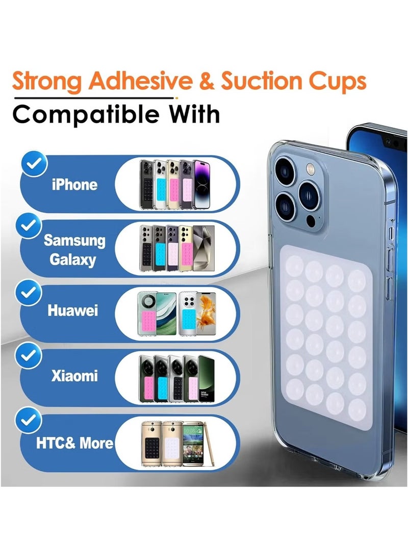 جراب هاتف من السيليكون الماص، قبضة لاصقة غير قابلة للانزلاق للهاتف المحمول لحامل قوي للصور الشخصية ومقاطع الفيديو (أرجواني) - Image 5