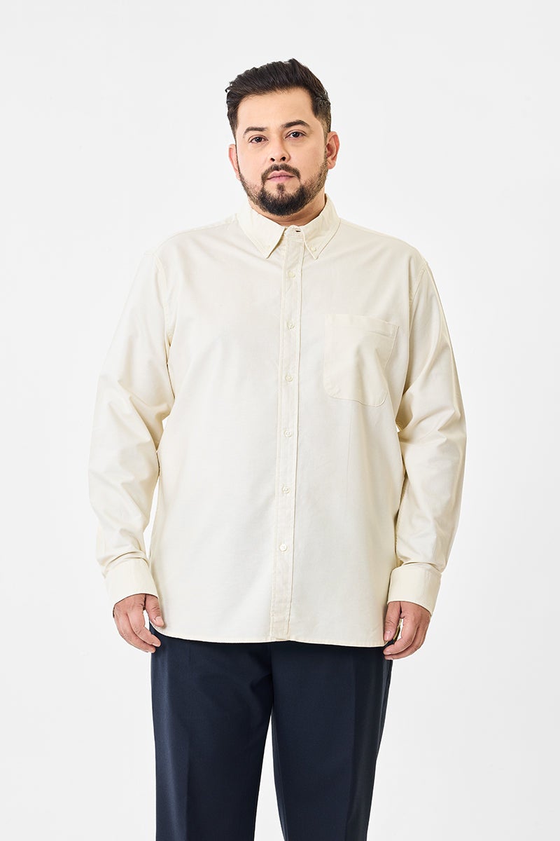 سنيتش قميص قطن % مقاس كبير بقصة عادية - Image 4