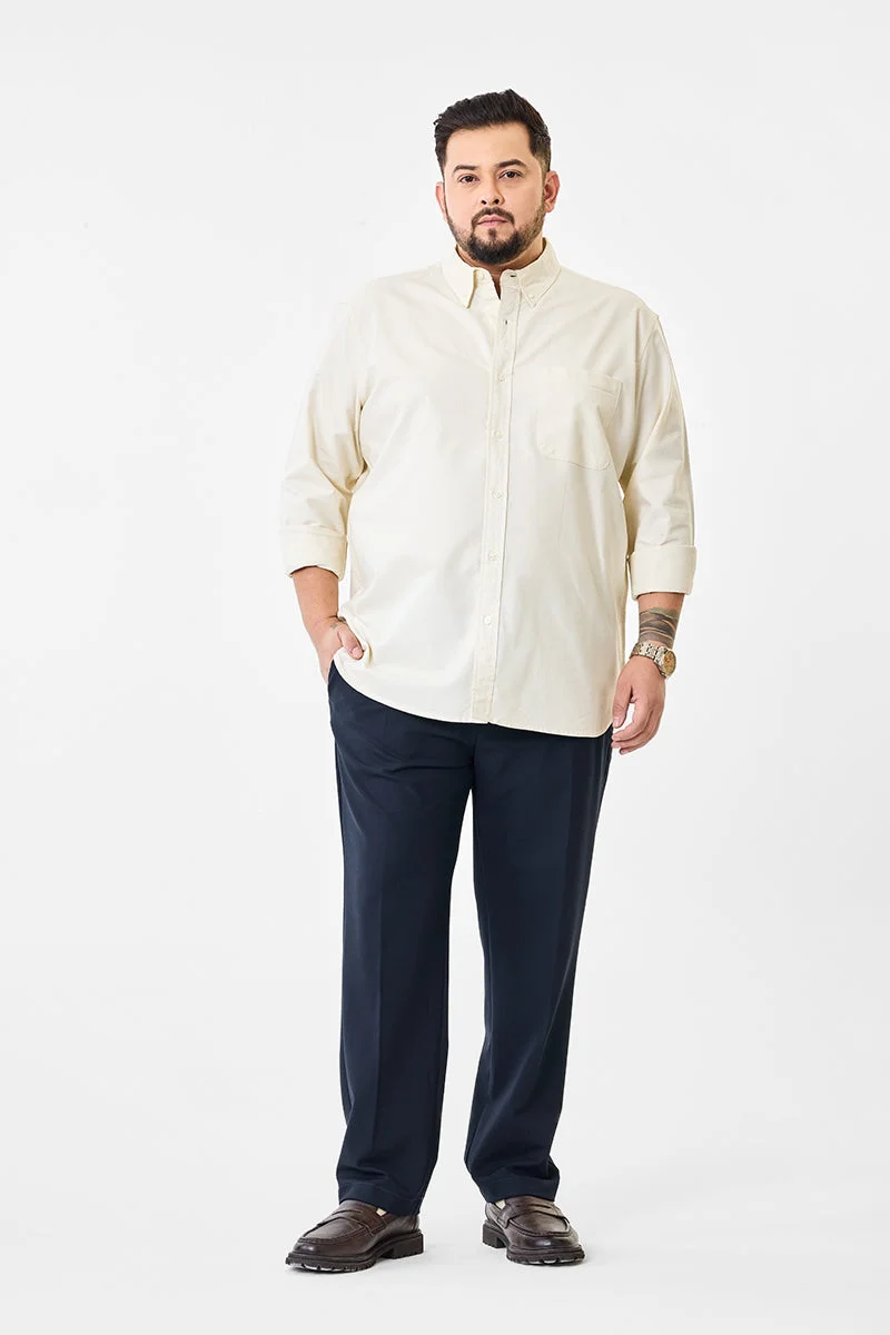 SNITCH Regular Fit 100% Cotton Plus Size Shirt