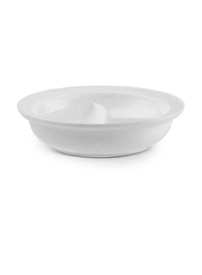 Providence Spillproof طبق بروفيدنس المقاوم للانسكاب والمقسم - 9 بوصة أبيض - Image 3