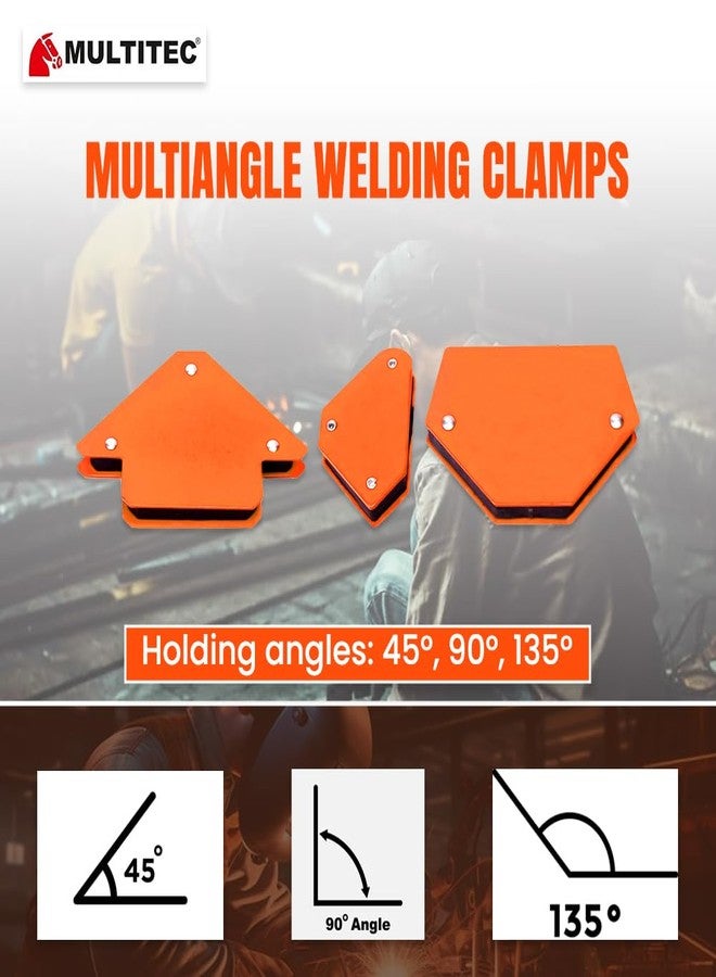 Multitec Industries Ltd MULTITEC Multiangle Welding Clamp Set (3 Pieces) | Heavy-Duty Adjustable Right Angle Clamps for Welding, DIY, Woodworking & Metalwork | Strong Grip & Durable Construction - Image 2