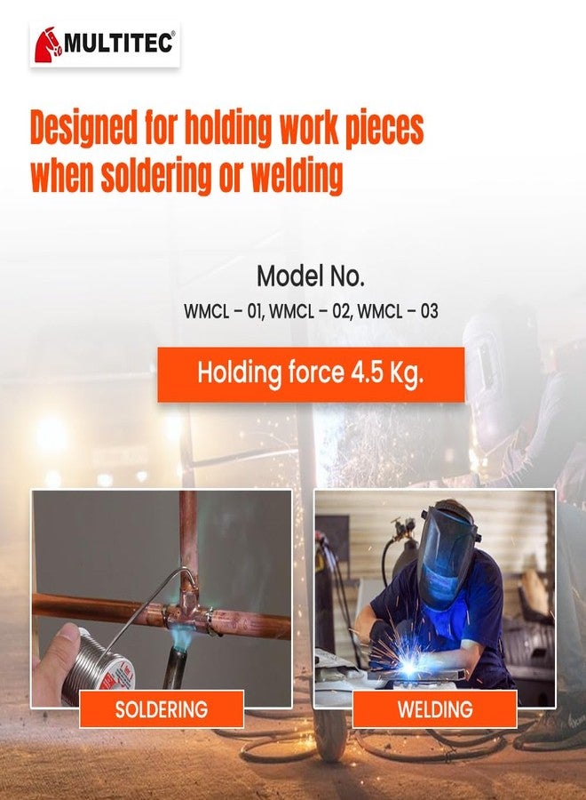 Multitec Industries Ltd MULTITEC Multiangle Welding Clamp Set (3 Pieces) | Heavy-Duty Adjustable Right Angle Clamps for Welding, DIY, Woodworking & Metalwork | Strong Grip & Durable Construction - Image 4