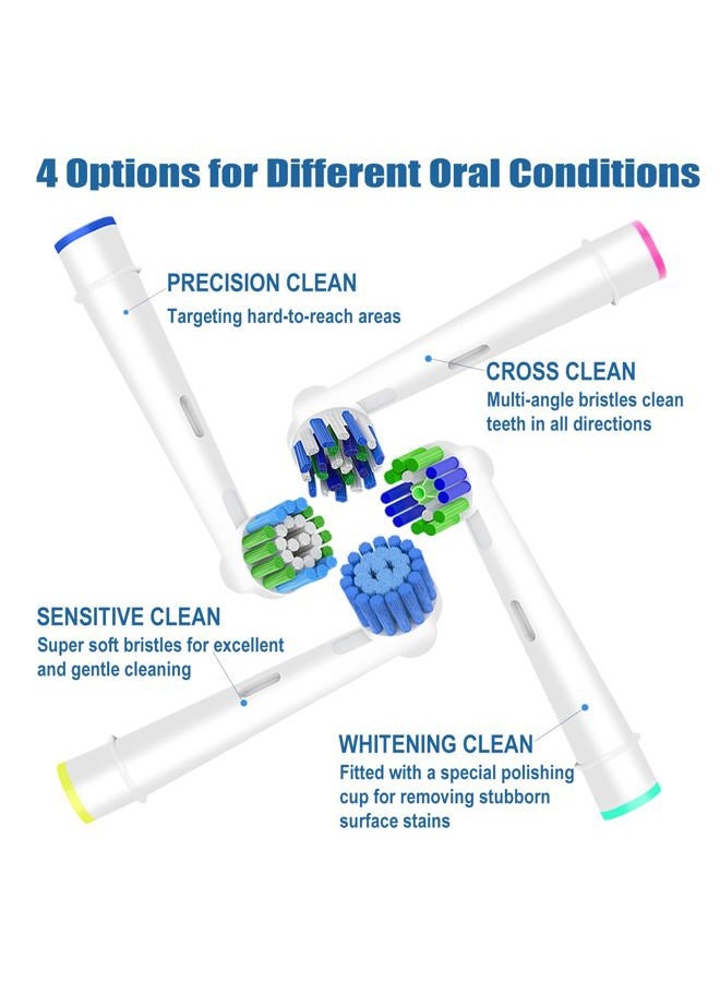 Betterchoi 18pcs Sensitive Gum Care Replacement Brush Heads Compatible with Oral b Braun Electric Toothbrush. Soft Bristle for Superior and Gentle Clean. - Image 2