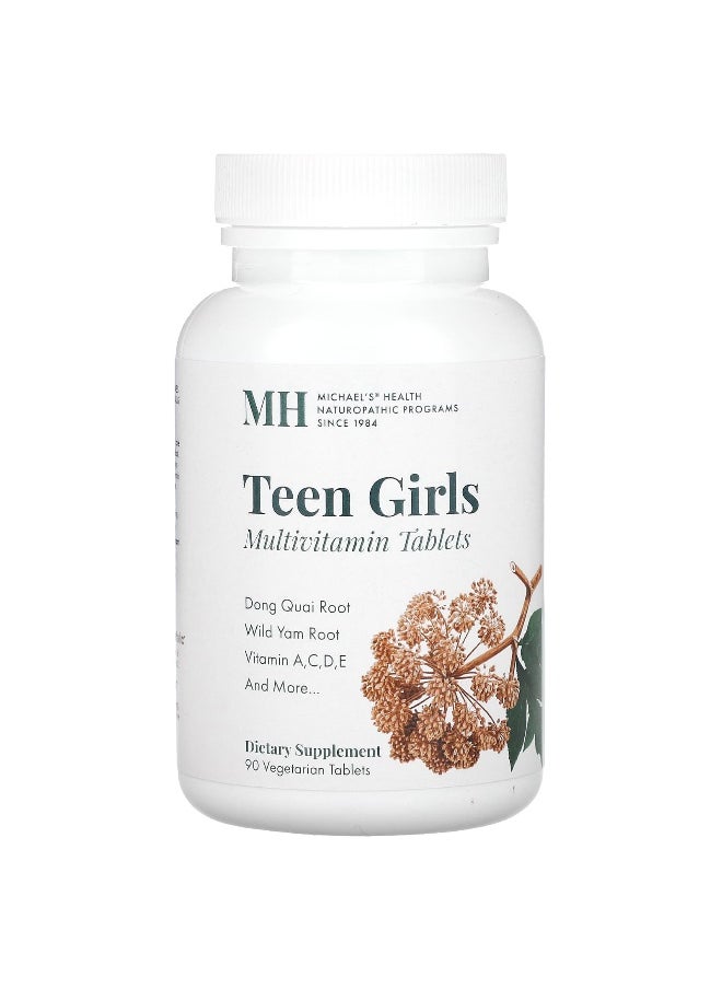Michael's Naturopathic - Michael's Naturopathic, Teen Girls Tabs, Multivitamin, 90 Vegetarian Tablets - Image 1