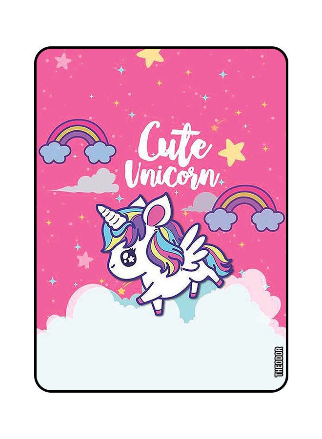Theodor Protective Flip Case Cover For Samsung Galaxy A7 2020 10.4 Inches with Auto Wake/Sleep Cute Unicorn - Image 1
