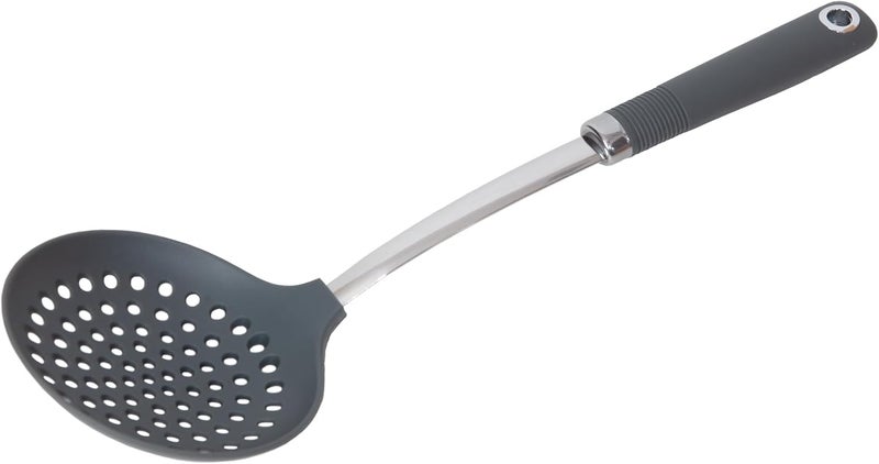 Fresh Choice Nylon Skimmer 203C Heat Resistant Soft Grip Dishwasher Safe Non Stick Friendly Grey - Image 3