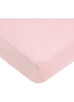American Baby Company Supreme 100% Natural Cotton Jersey Knit Fitted Crib Sheet for Standard Crib and Toddler Mattresses, Pink, Soft Breathable, for Girls  - Image 1