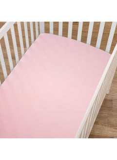 American Baby Company Supreme 100% Natural Cotton Jersey Knit Fitted Crib Sheet for Standard Crib and Toddler Mattresses, Pink, Soft Breathable, for Girls  - Image 3