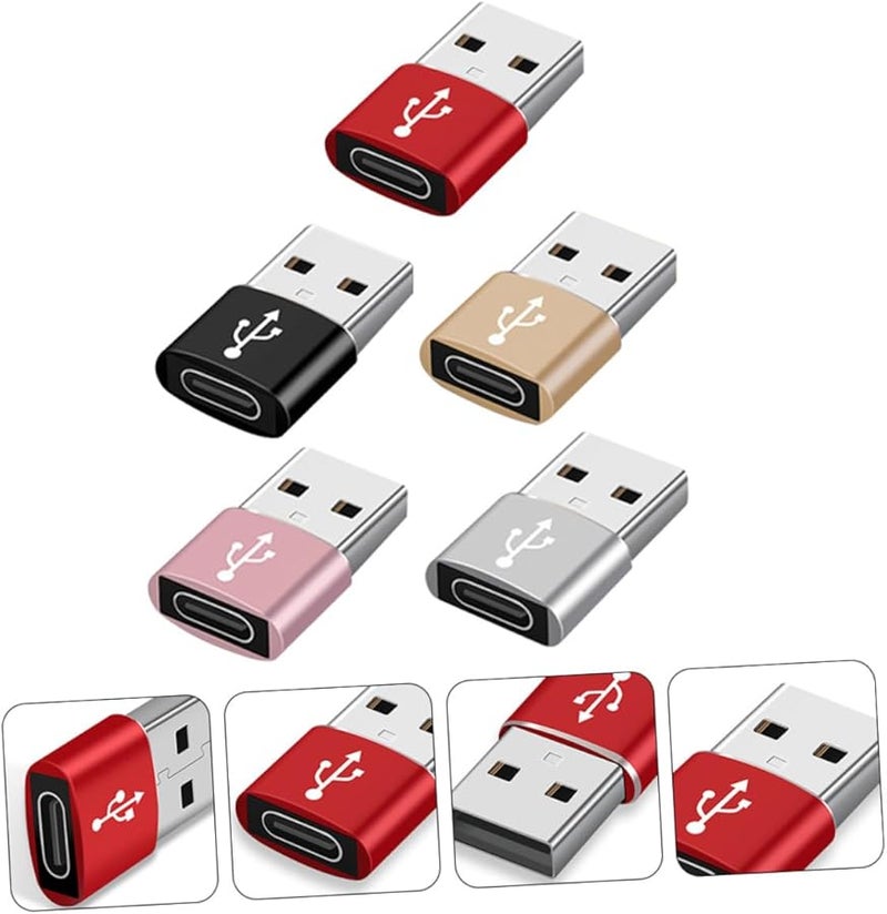 5PCS USB C to USB 3.0 Adapter Set Fast Data Sync and Charging for Laptop Phone - Image 2