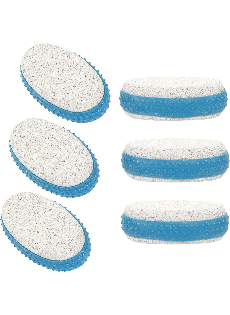 Iconikal Iconikal Pumice Exfoliating Stone with Rubber Grip 6Pack Blue 