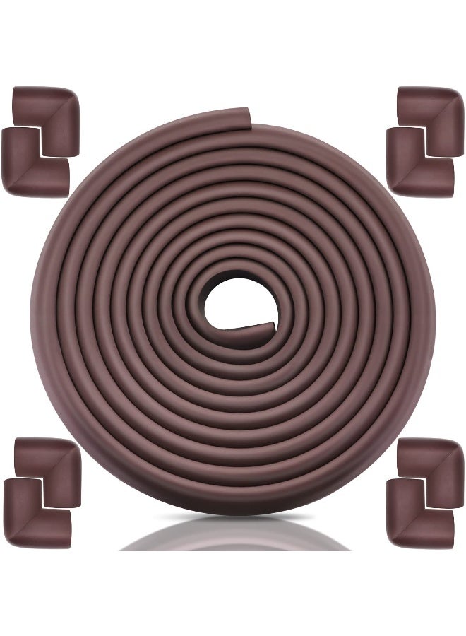 BE Baby Proofing Edge Corner Protector, 20.5 ft (18.1ft Edge + 8 Corners) Baby Proof Corner Guards ,Thick Table Bumper Guard, 3M Pre-Taped Corners, Soft Rubber Foam Guard Heavy-Duty… - Image 1