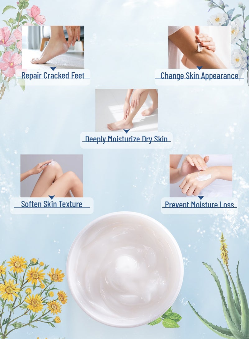 OUKEYA Urea Cream with Salicylic Acid Foot Cream -Intensive Moisturizing for Extremely Dry Skin on Hands, Feet and Elbows, Urea Lotion for Feet Maximum Strength 150g  - Image 3
