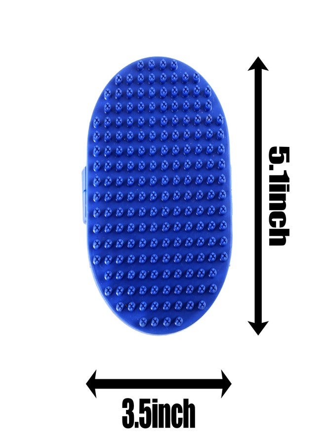 ماكسمورال فرشاة ماكسمورال المطاطية للعناية بالكلاب والقطط مع سوار، أداة تمشيط وتدليك لشعر الحيوانات الأليفة أثناء الاستحمام والغسل - Image 4