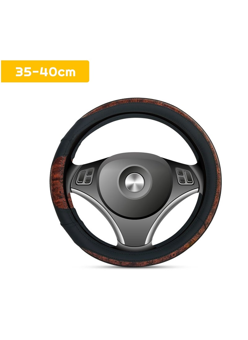 3XR - Car Steering Cover Good Grip Dual Tone Steering Wheel Cover Decoration For Universal Cars 3XR-H3144 - Image 1
