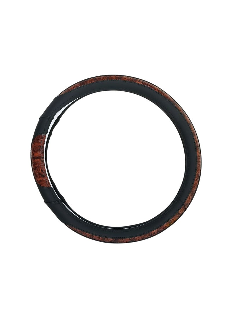 3XR - Car Steering Cover Good Grip Dual Tone Steering Wheel Cover Decoration For Universal Cars 3XR-H3144 - Image 1