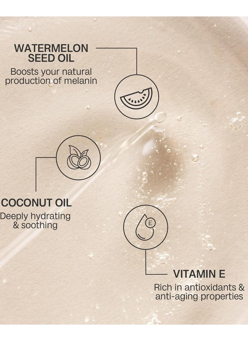 بالي بودي زيت تسمير البطيخ بعامل حماية من الشمس 6، غني بالزيت الطبيعي، 100 مل (3.4 أونصة سائلة) - Image 2