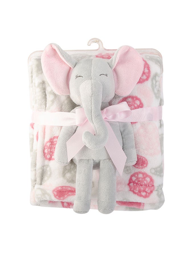 hudson baby Plush Blanket And Toy Paisley Elephant  - Image 2