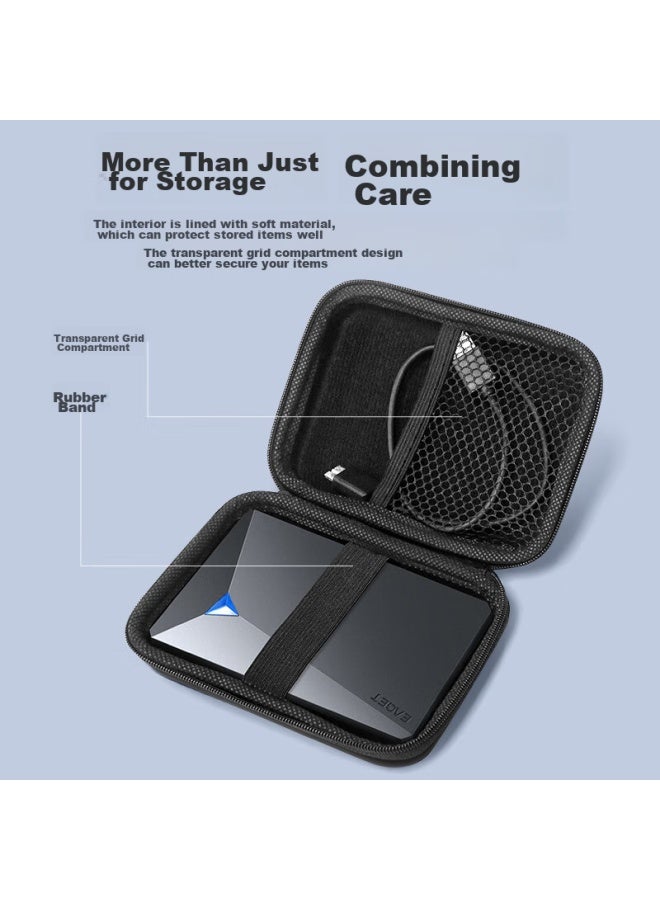 EAGET Yijie 2.5-inch Portable Hard Drive Case, Multifunctional Digital Accessory Storage Pouch, Data Cable, Power Bank, Usb Drive, Phone, Earphone Portable Protective Cover Ypb - Image 3