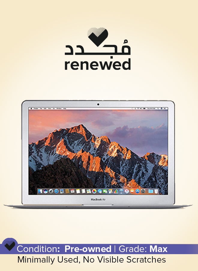 ابل  مُجدد - لابتوب ماك بوك آير A1466A (إصدار 2017) بشاشة مقاس 13 بوصة ومعالج إنتل كور i5، الجيل الخامس وذاكرة رام سعة 8 جيجابايت ومحرك أقراص SSD سعة 256 جيجابايت وبطاقة رسومات إنتل بدقة عالية الوضوح اللغة الإنجليزية فضي - Image 1