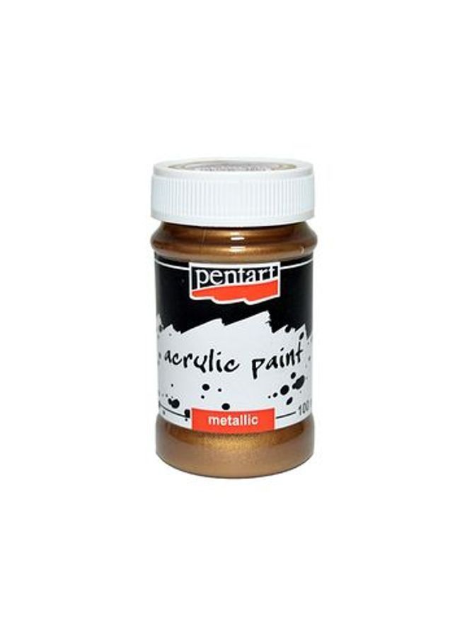 Acrylic paint metallic 100ml - antique copper