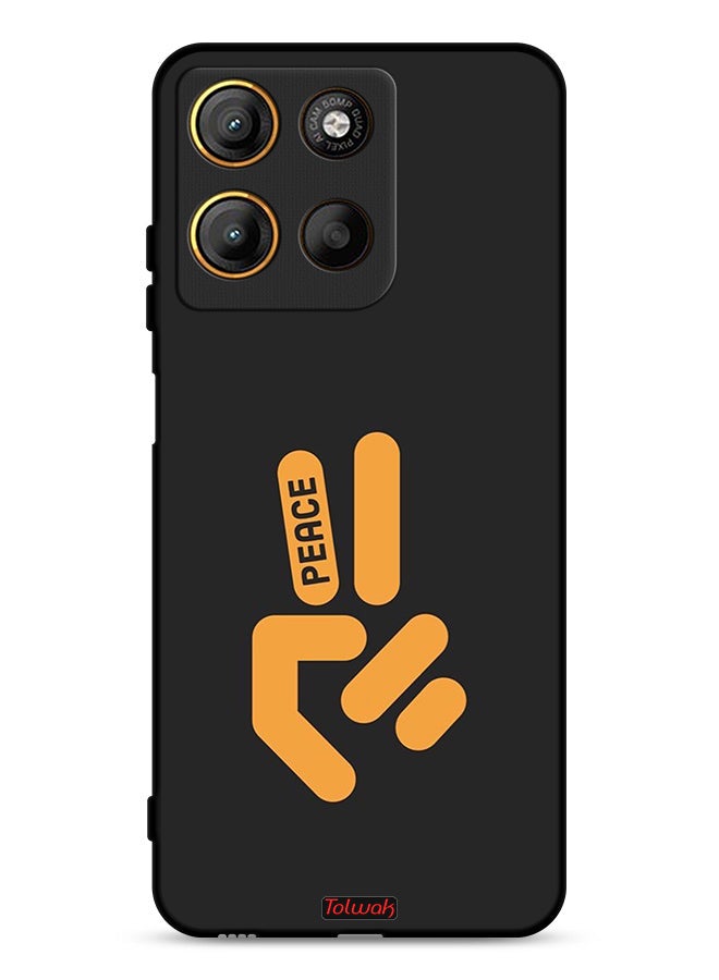 Tolwak Motorola Moto G15 Protective Case Cover Peace