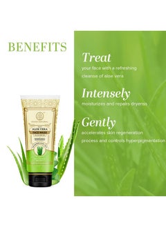 Khadi Natural Khadi Natural Aloe Vera Face Wash for Detoxifying & Moisturizing Skin | Natural Face Wash for Healthy Skin | SLS & Paraben Free | All Skin Types | 100 ml  - Image 2