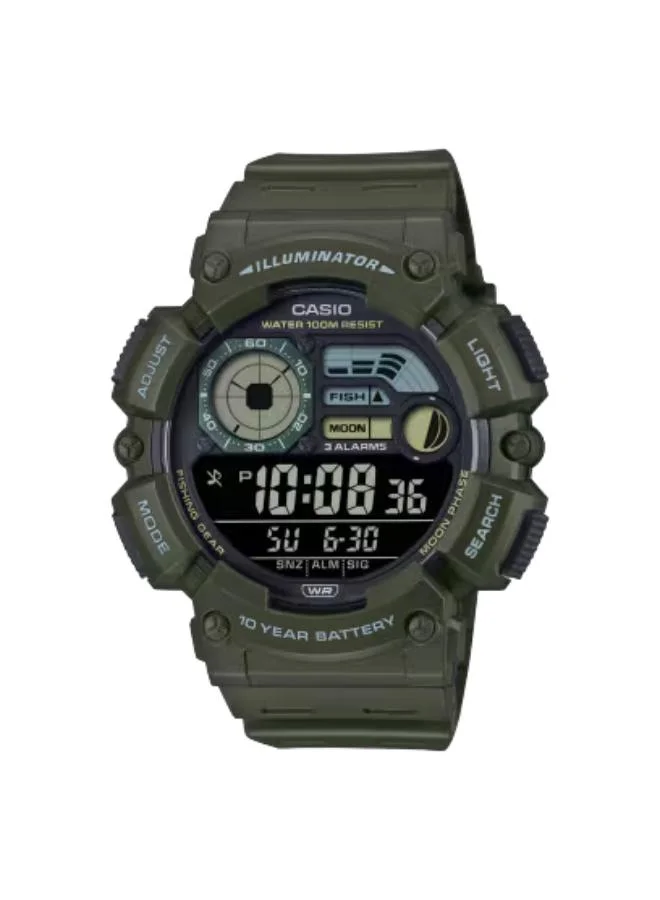 Casio Men's Resin Digital Watch WS-1500H-3BVDF - 50.1 mm