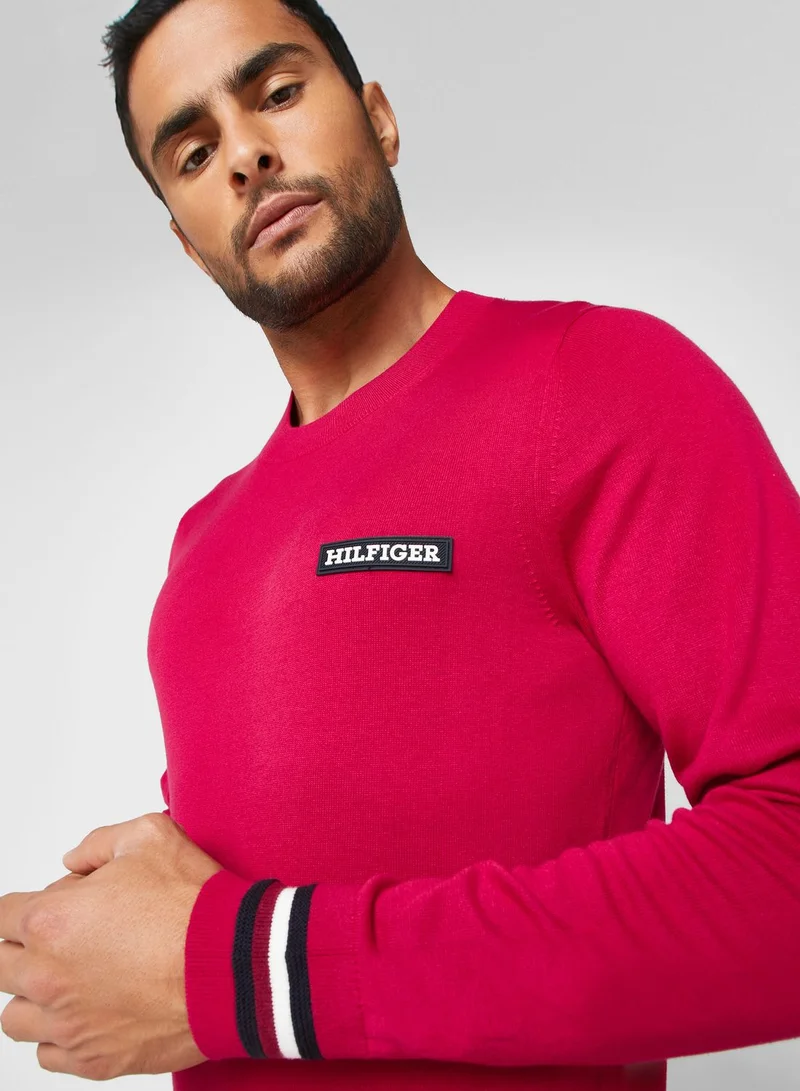 TOMMY HILFIGER Logo Crew Neck Sweater