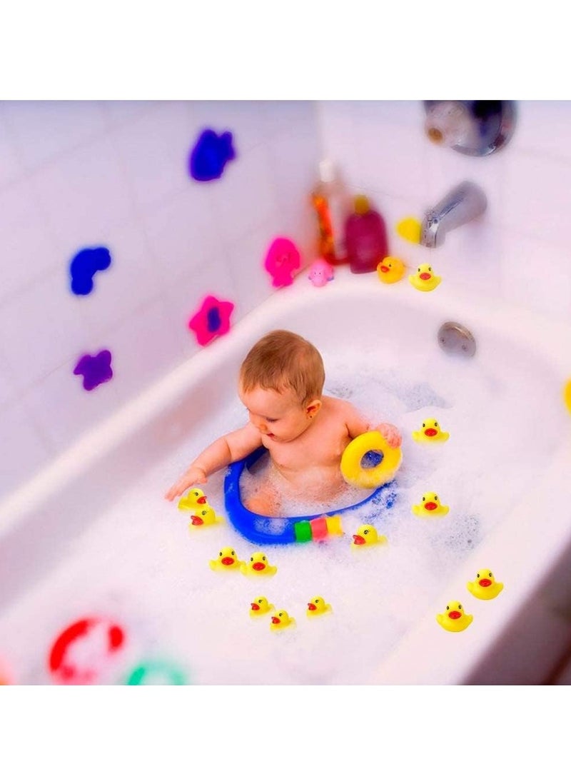 FengSVMA Mini Rubber Duck, Baby Bath Toy Bath Duck Birthday Party Favors Decorations Baby Showerfor Kids Celebrate The Joy of The Children (50 Pack)  - Image 4
