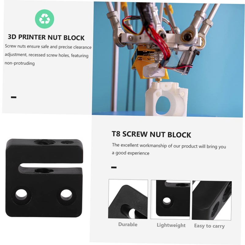 2 قطع مقعد صامولة لولب الطابعة، صامولة خلفية لولب الكتلة، لتجميع ألواح CNC DIY الخاصة بمسامير لوحة البناء - Image 3