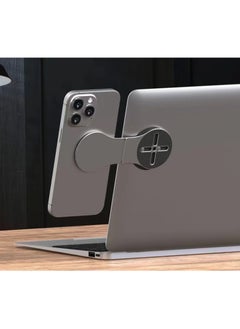 Magsafe Magnetic phone stand, laptop or desktop monitor side mounted phone stand, ultra-thin portable foldable smartphone stand, computer monitor expansion stand  - Image 1
